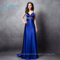 Stretch Satin Sequined Beading Crystal Tulle Sex Prom Dress